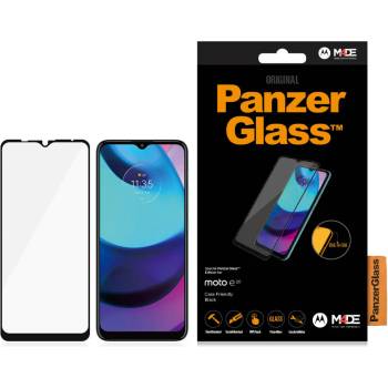 Panzer Стъклен протектор PanzerGlass за Motorola Moto e20 CaseFriendly - Черен