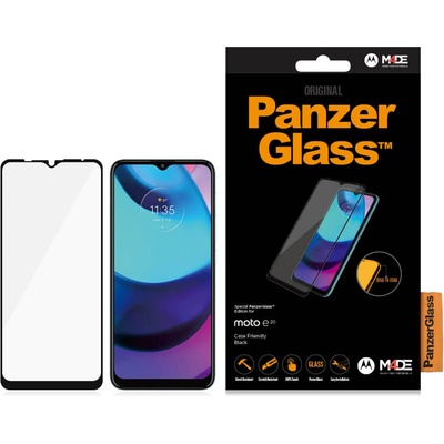 Panzer Стъклен протектор PanzerGlass за Motorola Moto e20 CaseFriendly - Черен