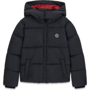 GUESS Детско олекотено зимно яке Guess - черно с контрастна червена подплата