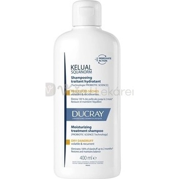 Ducray Kelual Squanorm Hydratačný ošetrujúci šampón proti suchým lupinám 400 ml