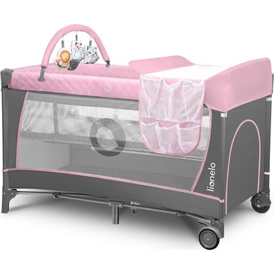 Lionelo - Преносима кошара FLOWER Flamingo (LN0322)