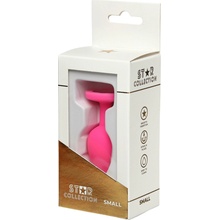 Star Collection Pink Silicone Anal Plug S Pink Stone