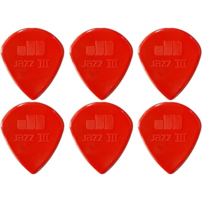 Dunlop 47RN 1.38 Nylon Jazz 6 Перце за китара (47R3N-6PACK-SET)