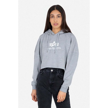 Alpha Industries Суичър Alpha Industries Sweats & Hoodys в сиво с качулка с принт (116057.230)