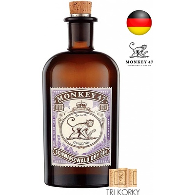 Monkey 47 Dry Gin 47% 0,5 l (čistá fľaša)