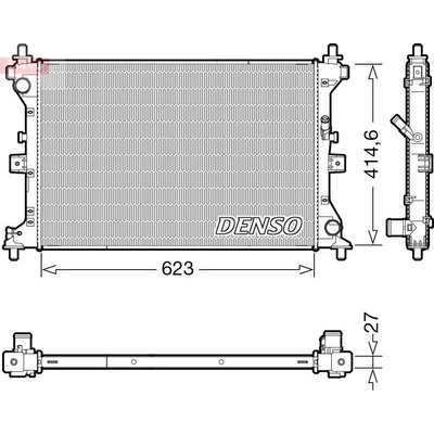 Chladič, chlazení motoru DENSO DRM47039