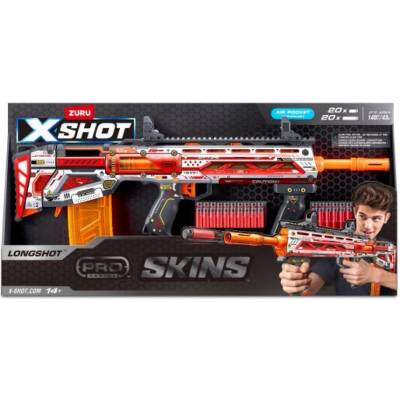 ZURU X Shot PRO SKINS Бластер с меки стрели Longshot (1010985F)