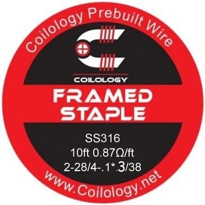 Coilology Framed Staple SS316 28/38 3m