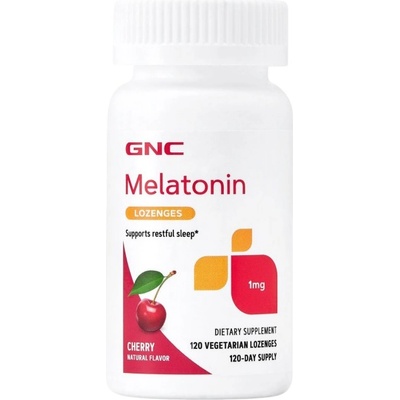 GNC Melatonin 1 mg Chewable [120 Дъвчащи таблетки] Череша