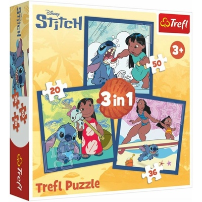 Trefl Lilo & Stitch Čas se Stitchem 20, 36 a 50 dielov