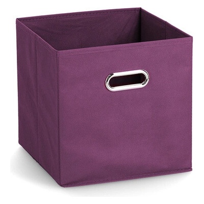ZELLER Úložný box textilný fialový 28x28x28cm