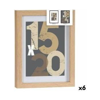 Gift Decor Държатели за стена Естествен Cтъкло Дървен MDF 20, 5 x 2, 5 x 26, 5 cm (6 броя)