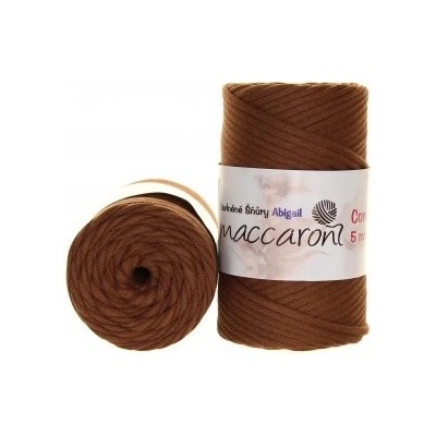 Maccaroni Šňůry Abigail 5mm - 999 walnut