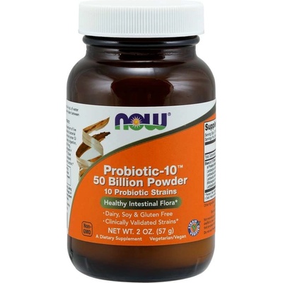 Now Foods probiotic-10 50 miliard CFU 10 kmenů 57 g