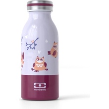 Monbento Detská nerezová fľaša Monbento Cooly Purple Owly 350 ml