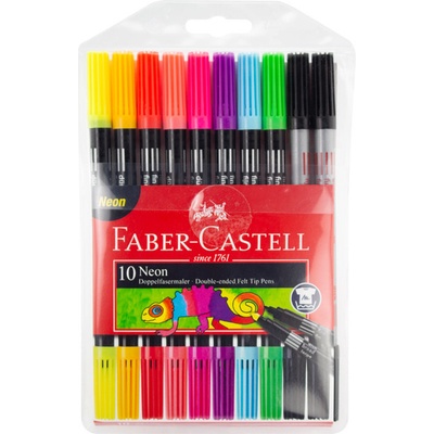 Faber Castell FC-151109 Duo Neon Colors v kufríku 10 ks
