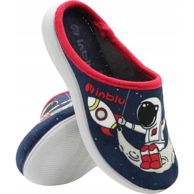 Inblu detské papuče chlapčenské Vesmír B9 41 004 NAVY tmavomodré