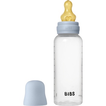 BIBS Бебешка бутилка РР с аксесоари Bibs - Baby Blue, каучук, 270 ml (5017231)