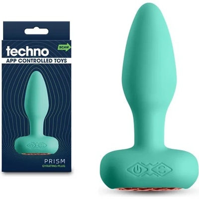 Смарт анален плъг, вибрации и въртене - Techno Prism Teal (NSTOYS1172)