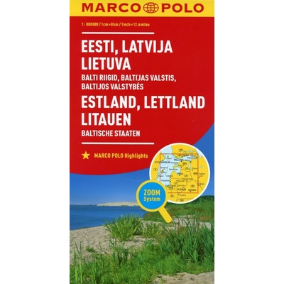 Baltické státy mapa