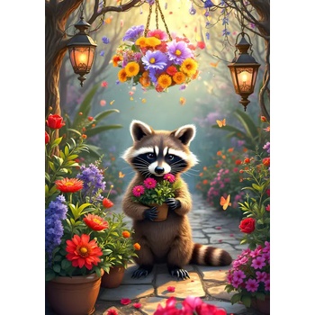 Alipson Puzzle - Puzzle Raccoon's Secret Garden - 500 piese