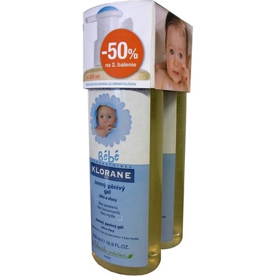 Klorane Bébé Douche jemný pěnivý gel 500 ml