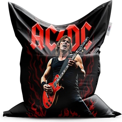 Sablio sedací vak ACDC Kytarista 200x140 cm – Zbozi.Blesk.cz