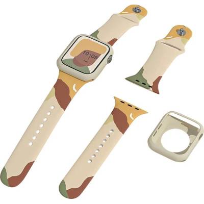 Hurtel Moro Band Apple Watch Ultra/8/7/6/SE/5/4/3/2 силиконов камуфлажен модел (9145576238066) (9145576238066)