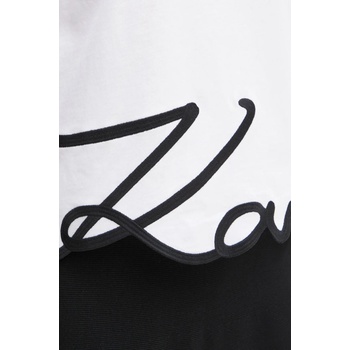 Karl Lagerfeld Памучна тениска Karl Lagerfeld KARL SIGNATURE (A1W17013)