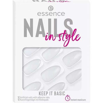 Essence Nails In Style umělé nehty 15 Keep It Basic 12 ks