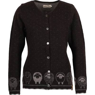 Albmerino Дамско вълнено яке Albmerino Women's Cardigan Sheep Wool jacket - Mokka / Beige Melange - размер XS (105-4596-0411)
