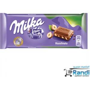 Milka Шоколад Milka трошен лешник 90гр