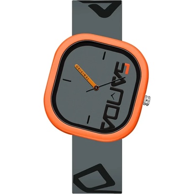 SANDA Детски аналогов часовник Sanda Classy V2, Сив / Оранжев (SANDA-3203-GRAY-ORANGE)