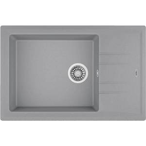 Teka Гранитна мивка, обръщаема, за шкаф 60 см Stone 60 S-TG СИВ МЕТАЛИК (М.1023.СМ) - xmall Мивка за вграждане