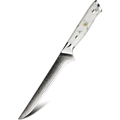 HARAHU Дамаски кухненски нож YU-37533 - Boning/Бяло KP37533 (YU-37533)