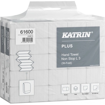 Katrin Plus Non Stop L ZZ, třívrstvé, bílé, 25 x 90 ks, 61600
