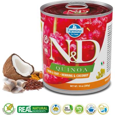 N&D dog QUINOA Herring & Coconut 140 g