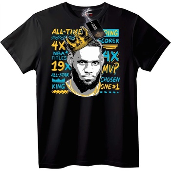 NOONEBRAND Тениска Крал на корта 4x MVP 19x All-Star - 2XL, White