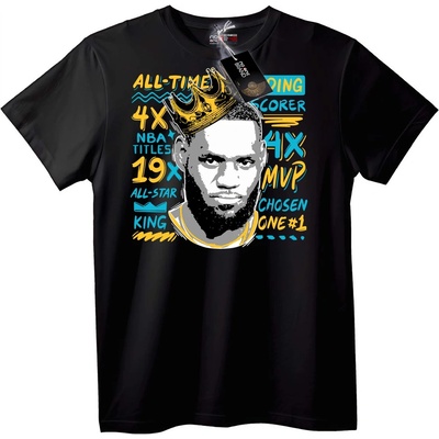 NOONEBRAND Тениска Крал на корта 4x MVP 19x All-Star - 2XL, White