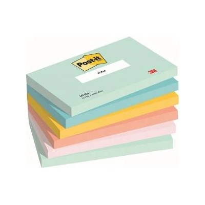 3M Post-it® Sticky Notes, BEACHSIDE, 76x127mm, 6x100 cards
