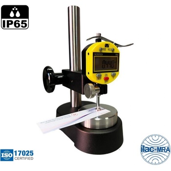 MIROTECH Дигитален дебеломер на стойка за измерване височината на брайловите точки Microtech IP65, 137022078, 0-10 mm, 0.001 mm, ± 5 μm (137022078)