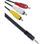 DeTech Аудио Кабел DeTech 3.5 - 3RCA 1.5m (18183)
