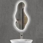 Lidiya Mirror Стенно огледало LED осветление LM Mystic Beam, фигурно, 700×1600мм
