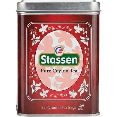 Stassen Černý čaj Pure Ceylon Black Tea plech 25 x 2 g