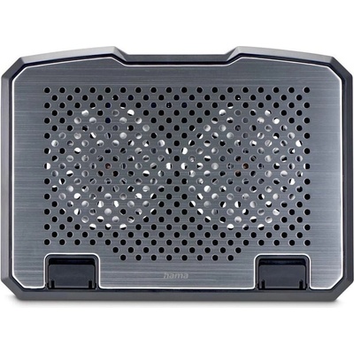 Hama chladicí stojan pro notebook Aluminium, naklápací, 2 ventilátory, modré podsvícení, tichý chod