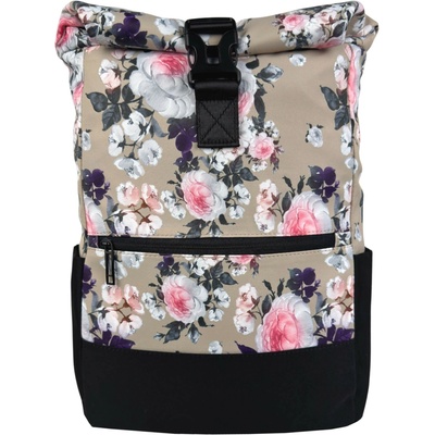 Tapple Černo-hnědošedý s květinami Bellinda 30 l