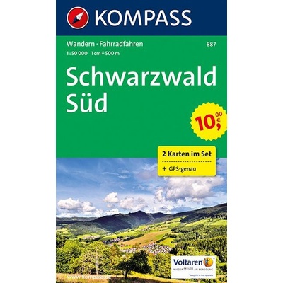 Kompass - Schwarzwald Süd 2 Bl. m. Naturführer Wiesenblumen