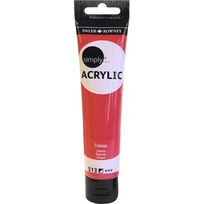 SIMPLY akrylová barva, červená rudá