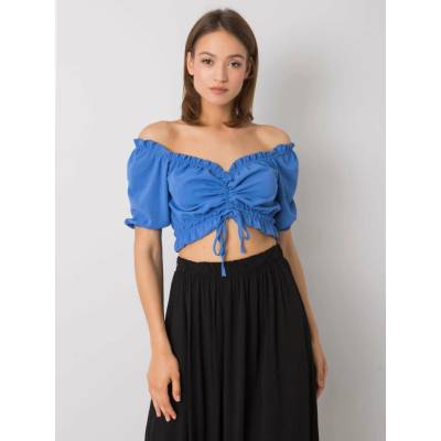 Rue Paris Blouse-R O-BZ-2534.07-blue svetlomodrá