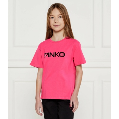 Pinko Up tričko s krátkým rukávem a logem růžové